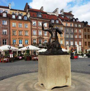 La sirena del centro storico di Varsavia