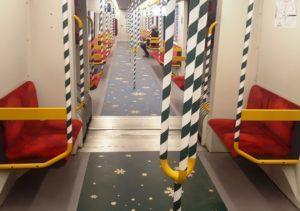 Metro di Varsavia decorazioni di Natale