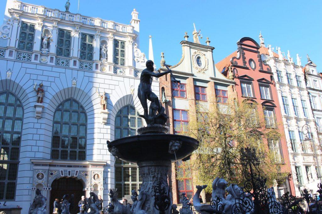 La fontana del Nettuno a Danzica